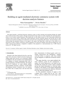 Building an agent-mediated electronic commerce system with