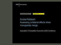 Svitzer/Adsteam - Association of competition economics