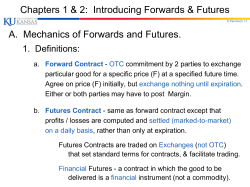 Futures Contract - Paul Koch`s Finance Class Files