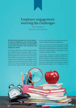 SSAT Journal 09.1.1 - Education and Employers Taskforce