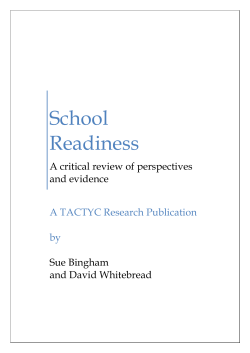 School Readiness