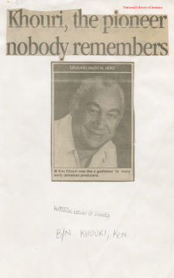 Khouri, the pioneer nobody remembers