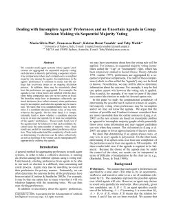 Dealing with Incomplete Agents` Preferences and