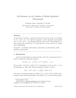 An Estimate on the Number of Stable Quadratic Polynomials