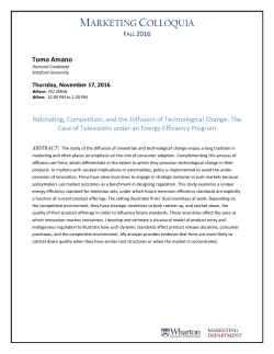 Fall 2016 - Wharton Marketing