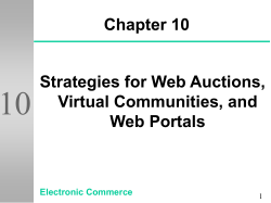 Strategies for Web Auction