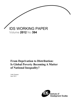 ids working paper - Institute of Development Studies