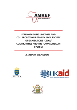 STRENGTHENING LINKAGES AND COLLABORATION BETWEEN