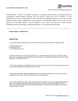 OnMobile Aptitude Paper