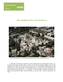 The Assumption of Our Lady into Heaven