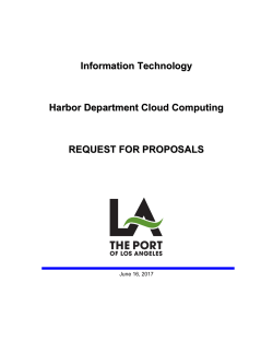 Harbor Department Cloud Computing Services