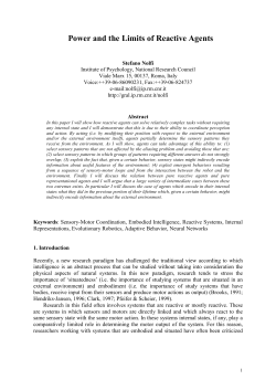 Power and the Limits of Reactive Agents - laral
