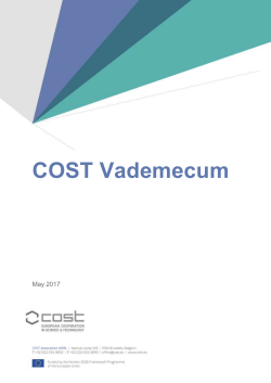 COST Vademecum