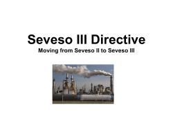 Presentation on the Seveso III Directive