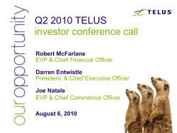 Q2 2010 Presentation