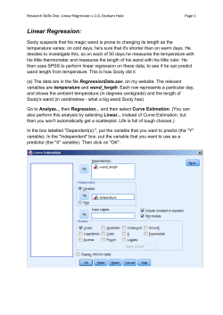 3. Linear regression