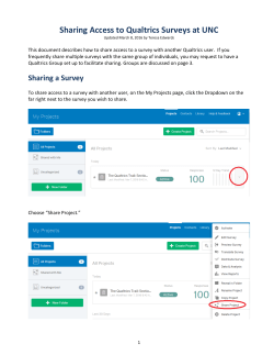 Sharing Access to Qualtrics Surveys at UNC