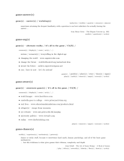 game-answer(s) game-arg(s) game-aware(s) game