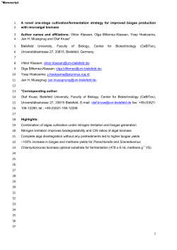 1 A novel one-stage cultivation/fermentation strategy for improved