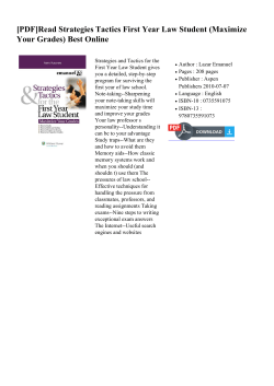 Read Strategies Tactics First Year Law Student (Maximize