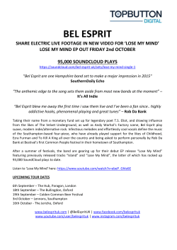 Bel Espirit EP Press Release