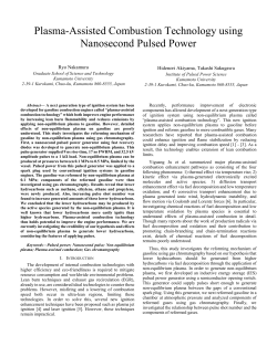 Plasma-Assisted Combustion Technology using Nanosecond