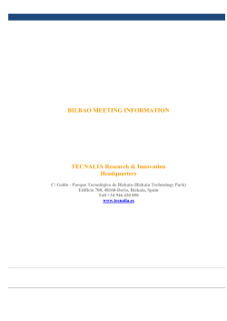 First estimated services and costs for Bilbao Meeting. 12th