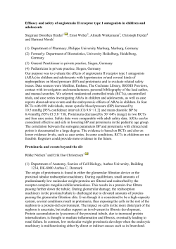 Efficacy and safety of angiotensin II receptor type 1 antagonists in