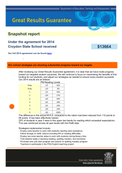 Snapshot report template - Great results