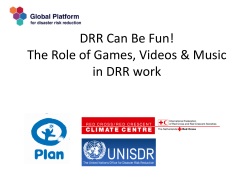 DRR Can Be Fun! Panel Discussion on DRR