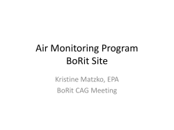 ABS presentation to CAG by Kristine Matzko of EPA