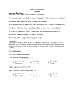 Unit 3 Practice Test Algebra II Important Questions When is the test