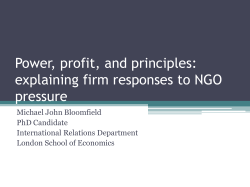 Power, profit, and principles: explaining firm responses to NGO