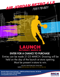 ENTER FOR A CHANCE TO PURCHASE Entries