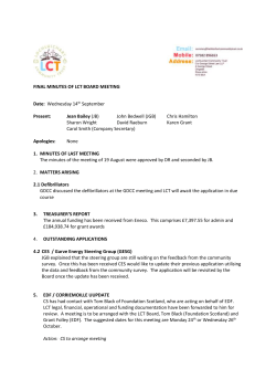 Final minutes 140916 - Lochluichart Community Trust
