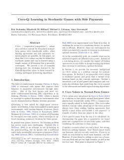 Coco-Q: Learning in Stochastic Games with Side Payments