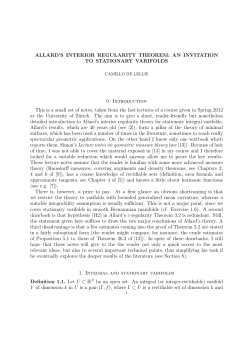 ALLARD`S INTERIOR REGULARITY THEOREM