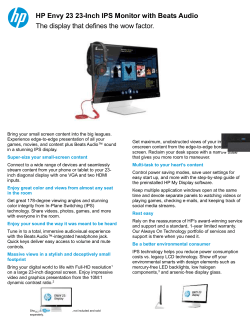 HP Envy 23 23-Inch IPS Monitor with Beats Audio