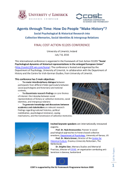 Agents through Time: How Do People “Make History”?