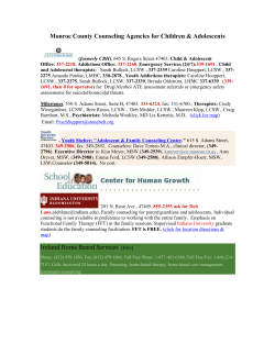 Bloomington Child and Adolescent Counseling Options
