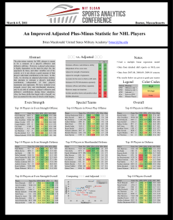 An Improved Adjusted Plus-Minus Statistic for NHL Players
