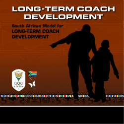 Long-TerM CoACh DeveLopMenT - South African National Archery