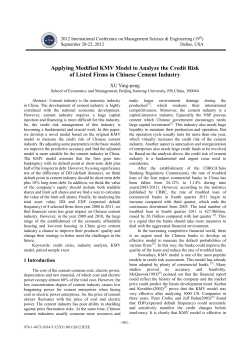Applying Modified KMV Model to Analyze the Credit Risk of Listed