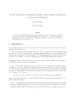On the perimeter of k pairwise disjoint convex