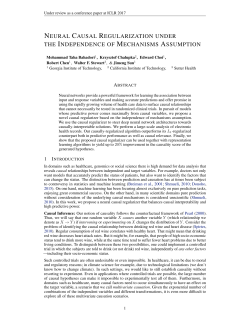 neural causal regularization under the independence