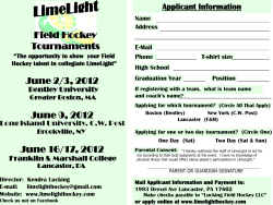 Field Hockey Tournament - Garnet Valley School District