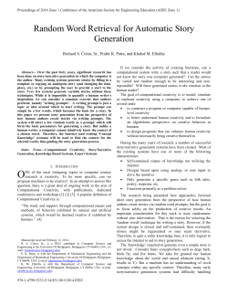 Random Word Retrieval for Automatic Story Generation