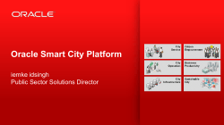 Oracle Smart City Platfomr