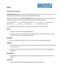 Use templates to write SMART goals.