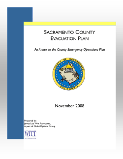 Sacramento County Evacuation Plan